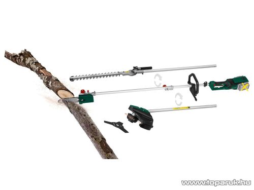 (HASZNÁLT / 385586) ParkSide PGKGA 40-Li B2 SOLO 4 az 1-ben kombinált akkus kerti sövényvágó, teleszkópos magassági ágvágó, trimmelő és fűszegélyvágó készülék, 40 V (akkumulátor és töltő nélkül)