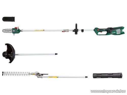 ParkSide PGKGA 40-Li B2 SOLO 4 az 1-ben kombinált akkus kerti sövényvágó, teleszkópos magassági ágvágó, trimmelő és fűszegélyvágó készülék, 40 V (akkumulátor és töltő nélkül)