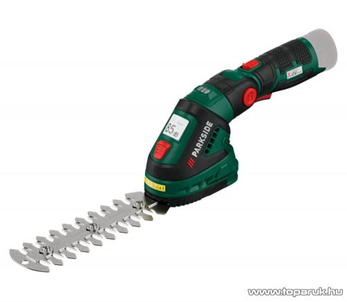 ParkSide PGSA 12 A1 SOLO Akkumulátoros Fű és sövényvágó fűnyíró olló + teleszkópos nyél (akku és töltő nélkül)