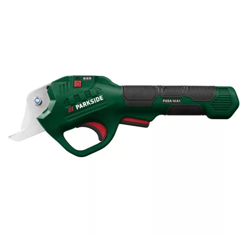 Ergonomikus Softgrip fogantyú és biztonsági kapcsoló Parkside ollón