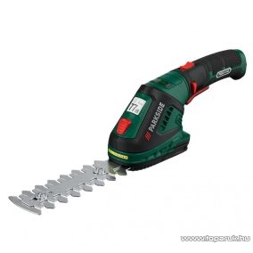   (SELEJT / 351655) ParkSide PGSA 4 A2 Akkus 2 az 1-ben fű és sövényvágó olló gyepszélek és bokrok precíz vágására, lítium-ion akkuval (4,0 V / 2,0 Ah) 