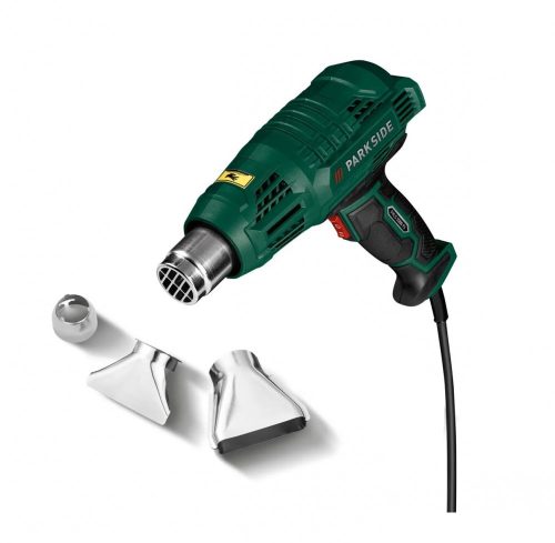 ParkSide PHLG 2000 F5 / PHLGB 2000 A1 Forrólégfúvó, hőlégfúvó, tartozékokkal, 2000 W