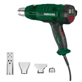 ParkSide PHLGD 2000 D5 digitális hőlégfúvó LCD kijelzővel, 2000W teljesítménnyel