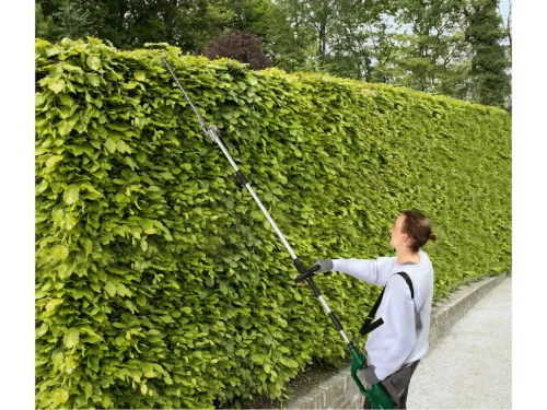 (SELEJT / K829095) ParkSide PEHSL 710 A1 Hosszú teleszkópos nyelű elektromos magassági sövényvágó / sövénynyíró, 710W (41 cm vágóhosszúság)
