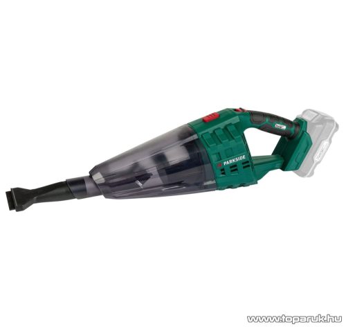 ParkSide PHSSA 20-Li D2 SOLO X20V akkus vezeték nélküli kézi száraz nedves porszívó padlófejjel, akkumulátor és töltő nélkül