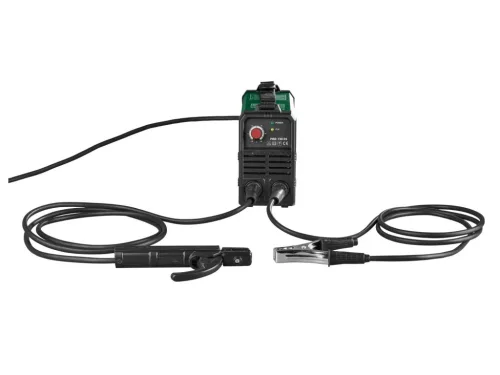 Parkside PISG 120 D5 inverteres ívhegesztő csatlakoztatott MMA elektródatartóval és testkábellel