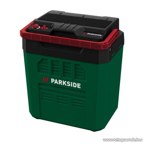 ParkSide PKB 20-Li A1 SOLO Autós / hálózati / akkus hűtő fűtő elektromos hűtőtáska, 24 literes / 12V DC / 20V DC / 230V AC (akku és töltő nélkül)