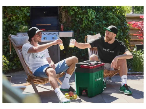ParkSide PKB 20-Li A2 SOLO Autós / hálózati / akkus hűtő fűtő elektromos hűtőtáska, 24 literes / 12V DC / 20V DC / 230V AC (akku és töltő nélkül)
