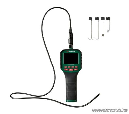 ParkSide PKI 2.8 C4 Endoszkóp ellenőrző kamera / vizsgálókamera TFT LCD kijelzővel, 6 fokozatú zoom funkcióval (640 x 480 pixel) + hordtáska
