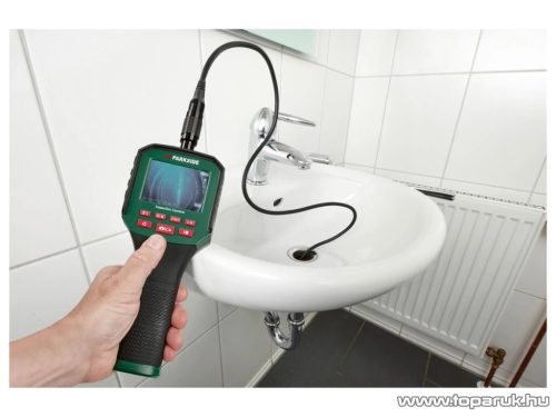 ParkSide PKI 2.8 C4 Endoszkóp ellenőrző kamera / vizsgálókamera TFT LCD kijelzővel, 6 fokozatú zoom funkcióval (640 x 480 pixel) + hordtáska