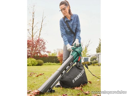 (bontott) ParkSide PLS 2600 C2 3 az 1-ben elektromos, szabályozható fordulatú lombszívó, lombfúvó, 2600 W, 34 literes gyűjtőzsákkal