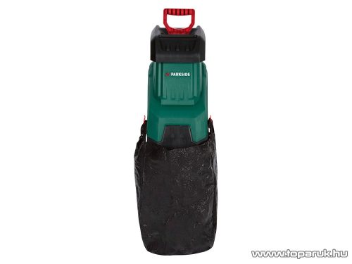 (bontott 981531) ParkSide PMH 2400 C3 Csendes száraprító, késes aprító gyűjtőzsákkal, 2400 W Turbo Power motorral