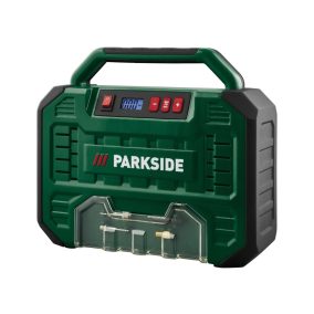 ParkSide PMK 150 A1 hordozható digitális táskakompresszor 12V és 230V csatlakozóval