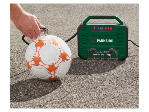 ParkSide PMK 150 A1 Autós / hálózati digitális, olajmentes hordozható kompresszor, táskakompresszor, mobil táska kompresszor, 12V / 230V, 150W, 1 bar