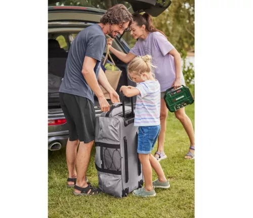 ParkSide PMK 150 A1 Autós / hálózati digitális, olajmentes hordozható kompresszor, táskakompresszor, mobil táska kompresszor, 12V / 230V, 150W, 1 bar