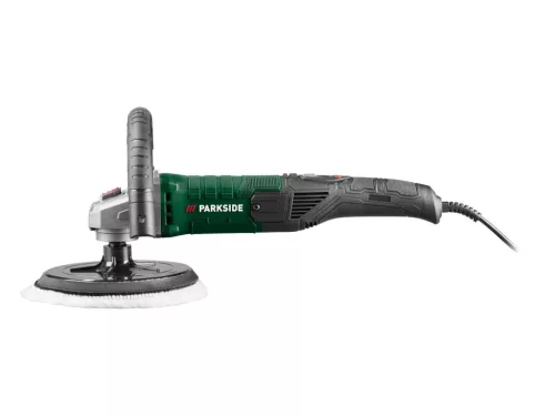 6 fokozatú sebesség-előválasztó kapcsoló a ParkSide polírozógép fogantyúján