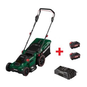 ParkSide PRMA 40-Li D2 akkumulátoros fűnyíró 2 db 4Ah akkumulátorral és dupla töltővel