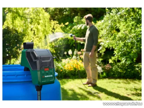(HIBÁS / K150215) Parkside PRPA 12-Li A1 SET X12V Akkumulátoros esővízszivattyú, kerti szivattyú, medencevíz szivattyú, 1500 liter/óra (akkumulátorral és töltővel)