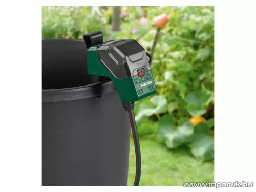 Parkside PRPA 12-Li A1 SET X12V Akkumulátoros esővízszivattyú, kerti szivattyú, medencevíz szivattyú, 1500 liter/óra (akkumulátorral és töltővel)