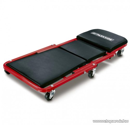 ParkSide PRW 2 A1 2 az 1-ben gurulós összecsukható aláfekvő szerelőágy és műhelyszék, piros, max 150 kg