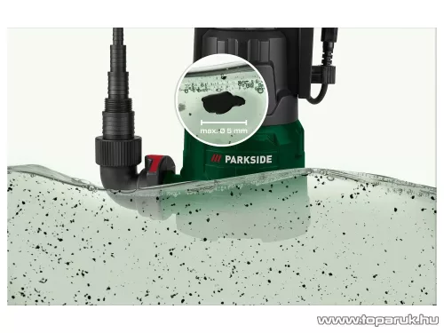 (SELEJT / K689173) Parkside PTPK 400 C1 Kerti búvárszivattyú úszókapcsolóval, 10.000 l/h, 400 W (tiszta vízre)