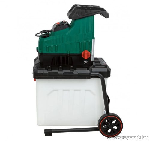 (SZÁLLÍTÁSI SÉRÜLT) ParkSide PWH 2800 C3 Vágóhengeres csendes száraprító, 2800 W, 60 literes tartállyal, max. 42 mm vastagságú ágakhoz