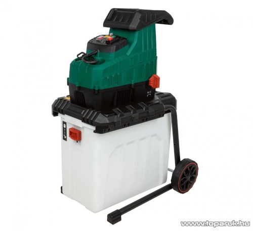 (SZÁLLÍTÁSI SÉRÜLT) ParkSide PWH 2800 C3 Vágóhengeres csendes száraprító, 2800 W, 60 literes tartállyal, max. 42 mm vastagságú ágakhoz