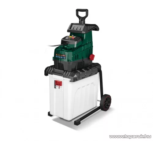 ParkSide PWH 2800 C3 Vágóhengeres csendes száraprító, 2800 W, 60 literes tartállyal, max. 42 mm vastagságú ágakhoz