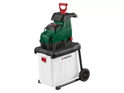 ParkSide PEWH 2800 A1 elektromos hengeres ágaprító 2800 W 56 literes gyűjtődobozzal