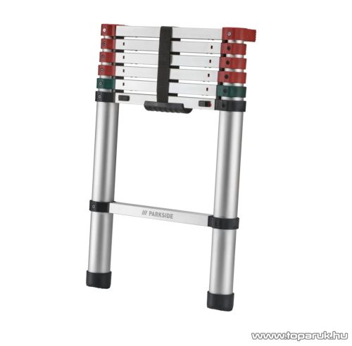 ParkSide Alumínium kihúzható teleszkópos létra, 7 lépcsős (max.: 2,3 m / 150 kg)