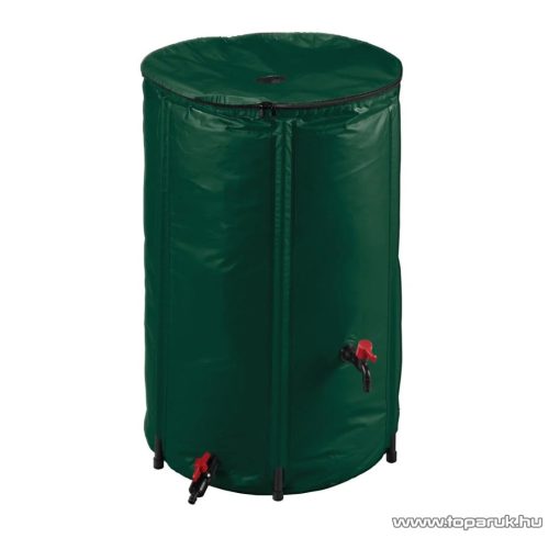 ParkSide PVC összehajtható zárt esővíz gyűjtő tartály (kerti vízgyűjtő hordó) fedéllel, szűrővel, csappal, 3/4" slag csatlakozóval, 250 literes