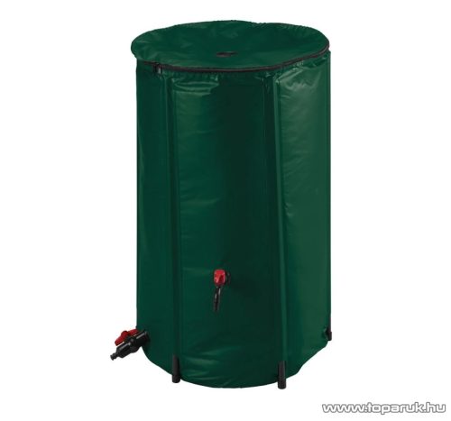 ParkSide PVC összehajtható zárt esővíz gyűjtő tartály (kerti vízgyűjtő hordó) fedéllel, szűrővel, csappal, 3/4" slag csatlakozóval, 250 literes