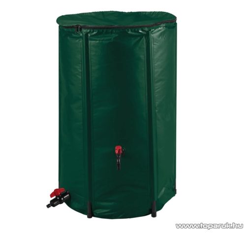 ParkSide PVC összehajtható zárt esővíz gyűjtő tartály (kerti vízgyűjtő hordó) fedéllel, szűrővel, csappal, 3/4" slag csatlakozóval, 250 literes