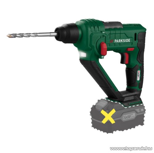ParkSide PABH 20-Li D4 SOLO SDS tokmányos, akkumulátoros fúrókalapács, ütvefúró, akkus fúrógép, 20 V, 2 Ah (akku és töltő nélkül)