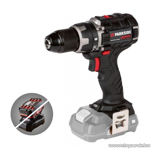 ParkSide PABSP 20-Li C2 SOLO Performance Kétsebességes fúró csavarozó behajtó + koffer, 20 V, 60 Nm (alapcsomag, akku és töltő nélkül)
