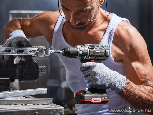 ParkSide PABSP 20-Li C3 Performance Kétsebességes akkumulátoros fúró csavarozó behajtó + koffer, 20 V, 60 Nm (akkuval és töltővel) 