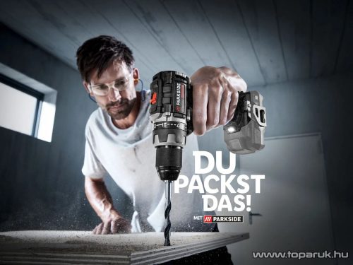 (selejt / 239520) ParkSide Performance PABSP 20-Li C3 NC SOLO Kétsebességes fúró csavarozó behajtó + koffer, 20 V, 60 Nm (alapcsomag, akku és töltő nélkül)