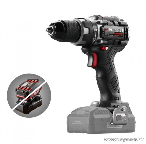 ParkSide Performance PABSP 20-Li C3 SOLO Kétsebességes fúró csavarozó behajtó + koffer, 20 V, 60 Nm (alapcsomag, akku és töltő nélkül)