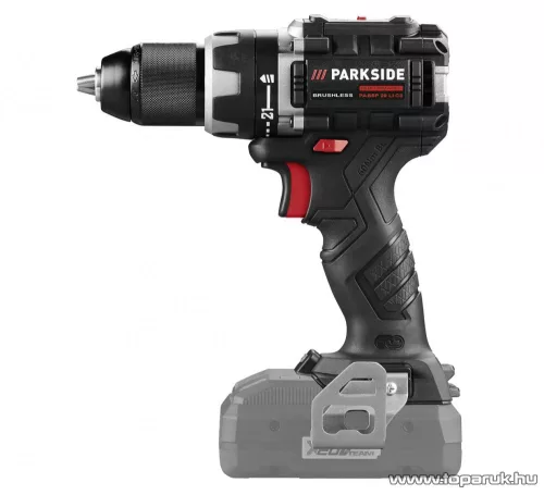 (SELEJT / 338467) ParkSide Performance PABSP 20-Li C4 NC SOLO Kétsebességes fúró csavarozó behajtó + koffer, 20 V, 60 Nm (alapcsomag, akku és töltő nélkül)