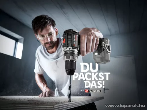 (SELEJT / 338467) ParkSide Performance PABSP 20-Li C4 NC SOLO Kétsebességes fúró csavarozó behajtó + koffer, 20 V, 60 Nm (alapcsomag, akku és töltő nélkül)