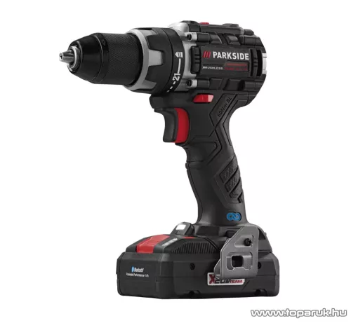 ParkSide Performance PABSP 20-Li C4 SET Kétsebességes fúró csavarozó behajtó + koffer, 20 V, 60 Nm (SMART 4 Ah akkuval és gyorstöltővel)