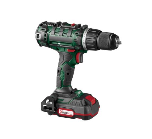 (SELEJT / K797807) ParkSide PABS 20-Li G8 GR X20V Kétsebességes akkus fúró, behajtó gép, 45 Nm, 20V, kofferben, akkumulátorral, töltővel, fúrófej és csavarozó bit készlettel