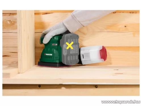 ParkSide PAMSG 20-Li B1 SOLO Akkus multicsiszoló / csiszológép, levehető portartállyal, X20V, 150 x 100 mm (akku és töltő nélkül)