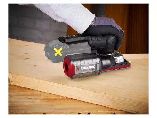 ParkSide Performance PAMSP 20-Li A1 OR SOLO Akkus orbitális rezgőcsiszoló (rezgő csiszológép), X20V (akkumulátor és töltő nélkül)