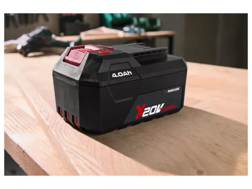 ParkSide PAP 204 A1 N BATTERY Gyári X20V Team akkumulátor, 4Ah / 4000 mAh, 80Wh Li-ion akku (töltő nélkül)