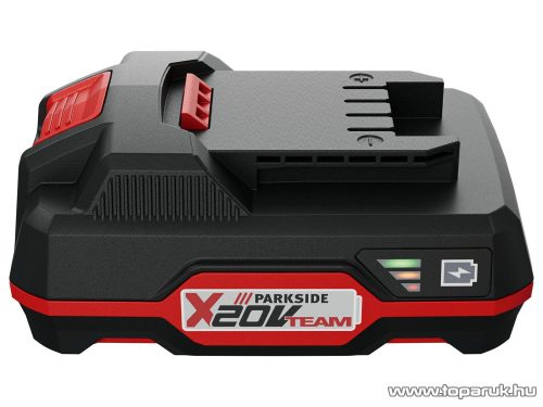 (hibás / selejt) ParkSide PAP 20 Gyári X20V Team akkumulátor, 2Ah / 2000 mAh, 40Wh Li-ion akku