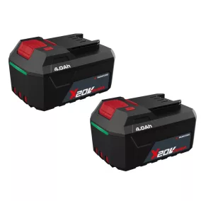  ParkSide PAP 20 B3 DUO PACK Gyári X20V Team akkumulátor, 2 x 4Ah / 4000 mAh, 80Wh Li-ion akku