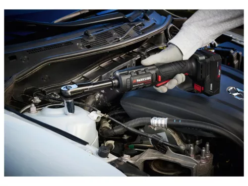 Parkside Performance PARP 20-Li B2 X20V Akkus racsnis kulcs hordtáskával, 20 V / 2 Ah akkuval és töltő készülékkel, 75 Nm