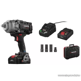   ParkSide Performance PASSP 20-Li C4 SMART SET Akkus autó ütve csavarozó kerékkulcs, kefe nélküli motor (brushless motor) kofferben + 4 Ah akku és gyorstöltő (max 1356 Nm)
