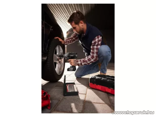 ParkSide Performance PASSP 20-Li C4 SMART SET Akkus autó ütve csavarozó kerékkulcs, kefe nélküli motor (brushless motor) kofferben + 4 Ah akku és gyorstöltő (max 1356 Nm)